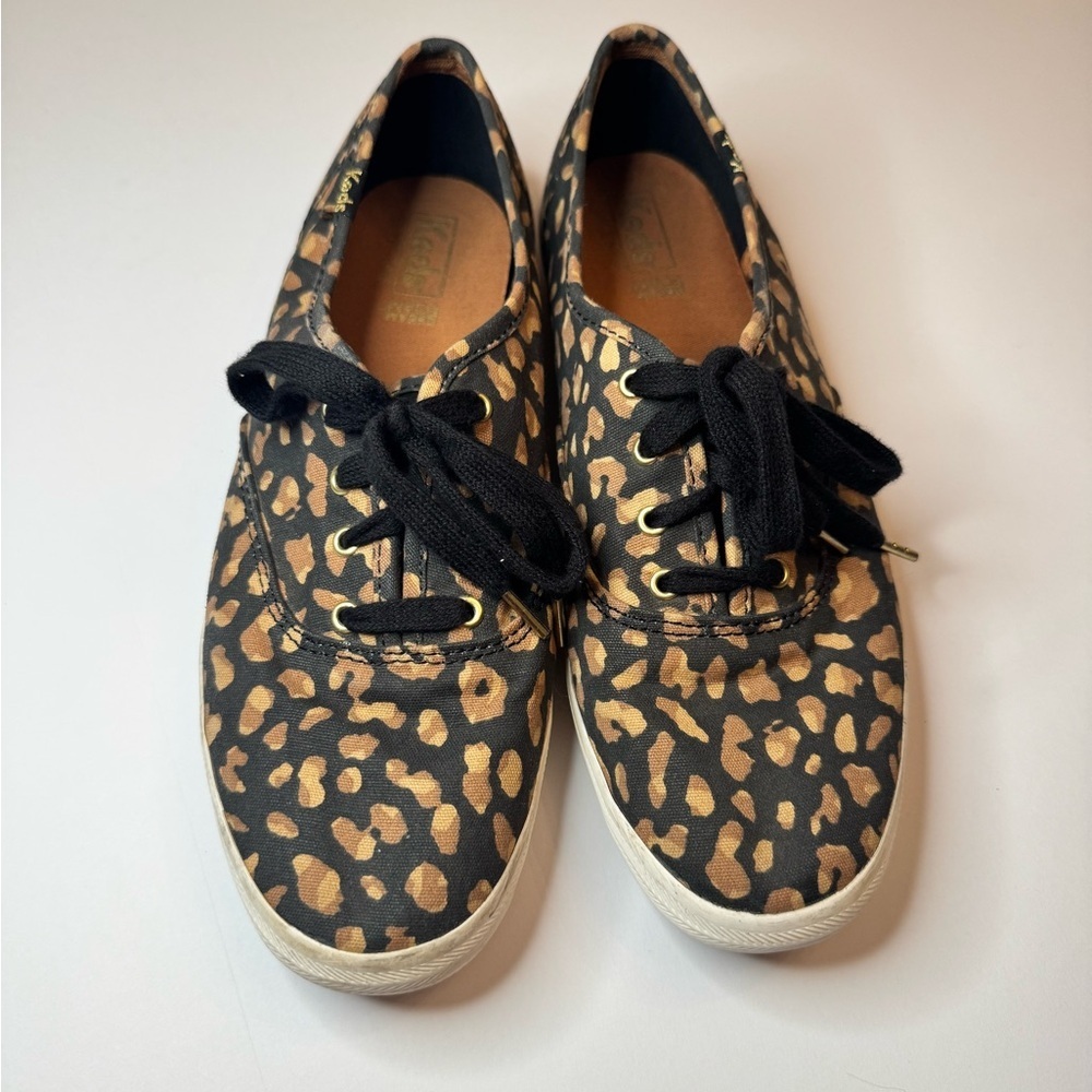 Keds Dream Foam Leopard Print Sneakers Women’s Size 8 Animal Print Lace Up
